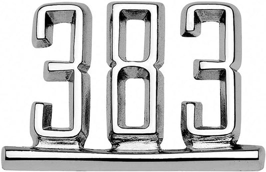 Emblem, 1967 Camaro, 1965-67 Chevelle El Camino, 65-67 Nova 383 Fender - Each