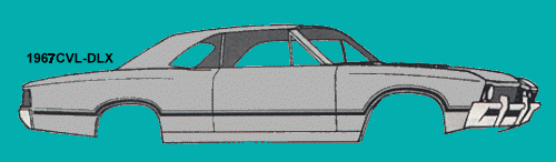 Stripe, 1967 Chevelle SS Kit With Wheel Opening - 2014 Pcs