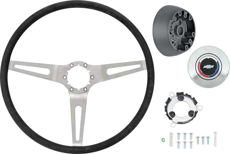 Steering Wheel Kit, 1969-1970 Camaro Chevelle Sport - Black