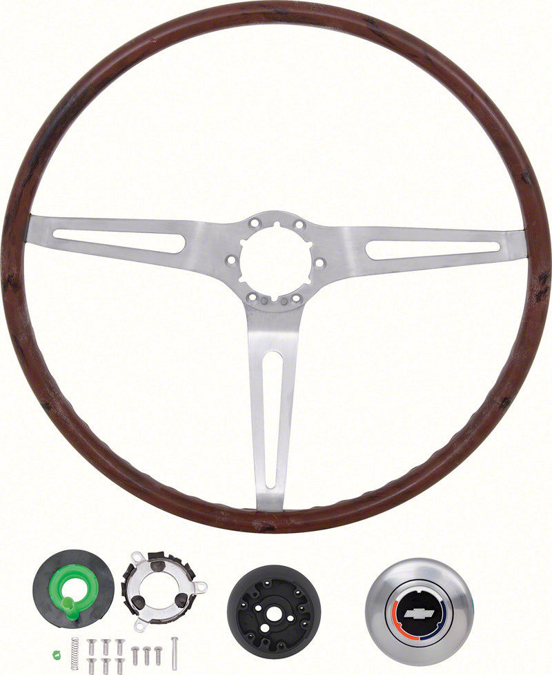 Steering Wheel Kit, 1969 Camaro Rosewood