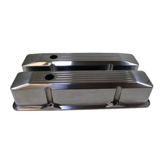 Polished Aluminum Valve Covers -Small Block-Tall - PR