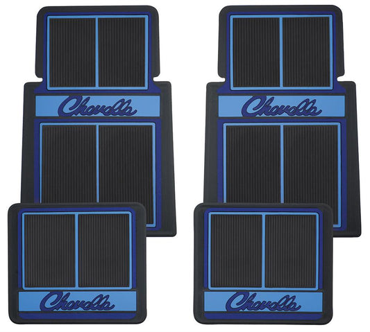 Floor Mats, Chevelle With Script Lettering 4Pc