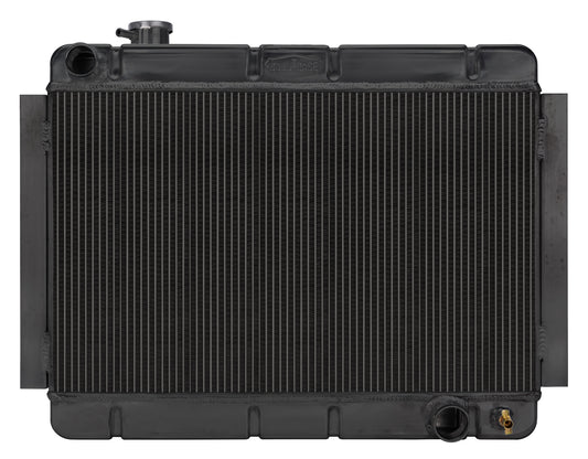 Radiator, 1966-1967 Chevelle El Camino Manual - Aluminum Black Night Rider Series
