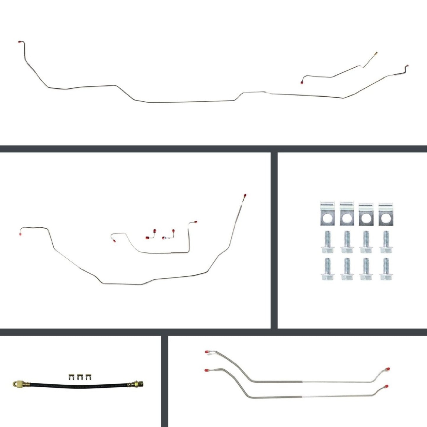 Disc Brake Conversion Line Kit, 1969-72 Chevelle Hardtop - Disc/Drum