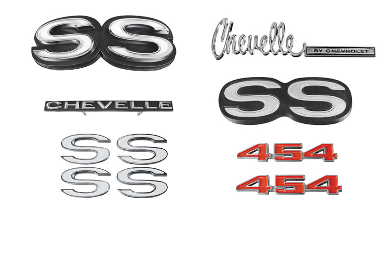 Emblem Kit, 1972 Chevelle SS 454 | Classic GM & Chevy Restoration Parts ...
