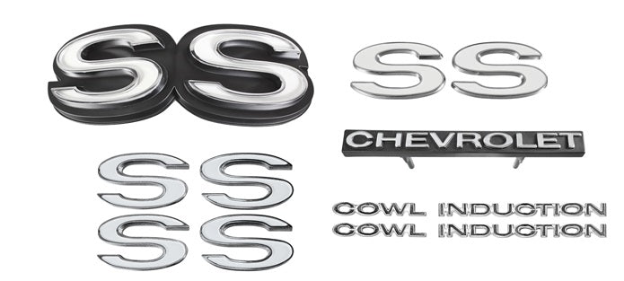 Emblem Kit, 1972 El Camino SS With Cowl Induction