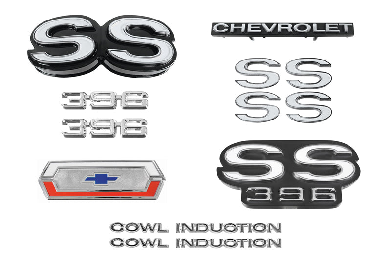 Emblem Kit, 1970 El Camino SS 396 With Cowl Induction