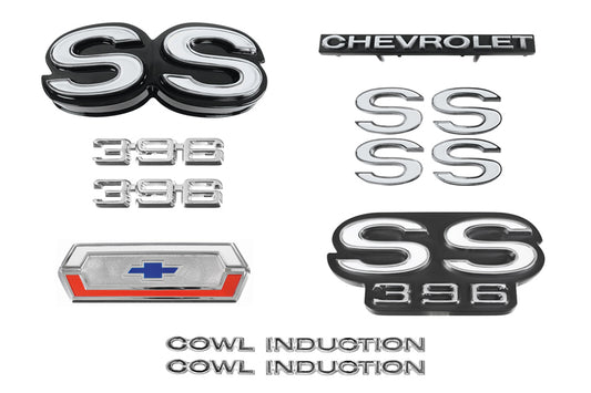 Emblem Kit, 1970 El Camino SS 396 With Cowl Induction