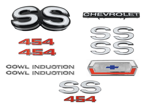 Emblem Kit, 1970 El Camino SS 454 With Cowl Induction