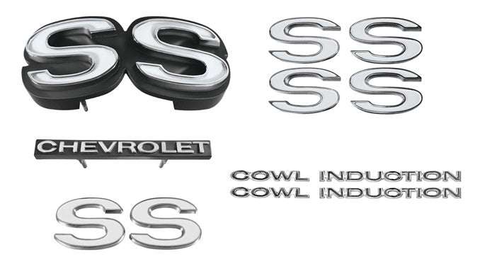 Emblem Kit, 1971 El Camino SS With Cowl Induction