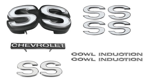 Emblem Kit, 1971 El Camino SS With Cowl Induction