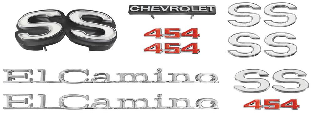 Emblem Kit, 1971 El Camino SS 454