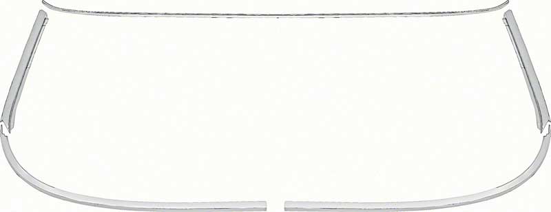 Molding, 1963-1964 Impala Windshield Set 2 Door Hardtop