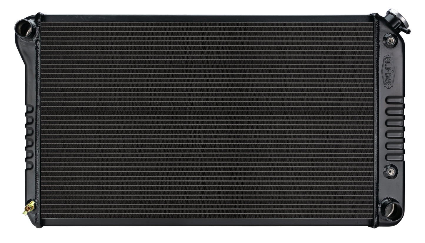 Radiator, 1968-77 Chevelle El Camino Automatic - Aluminum Black Night Rider Series