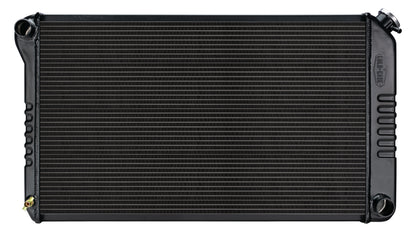 Radiator, 1968-77 Chevelle El Camino Manual - Aluminum Black Night Rider Series