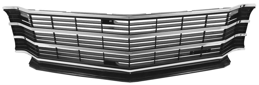 Grill, 1972 Chevelle El Camino, Malibu - With Moldings