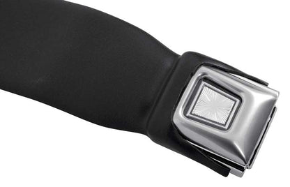 Seat Belts, 1967-1969 Camaro 3 Point Pair Black With Small Starburst Buckle