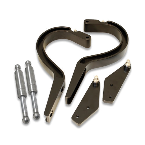 Trunk Hinges, 1966-1967 Nova Billet Matte Black - PR