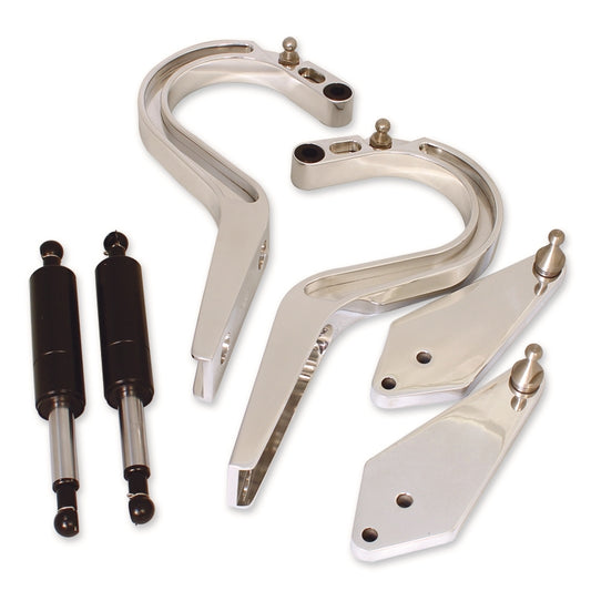 Trunk Hinges, 1962-1965 Nova Billet Polished - PR