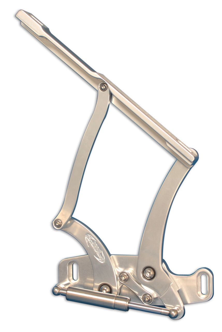 Hood Hinges, 1965-1967 Chevelle El Camino Billet Clear Anodized - PR