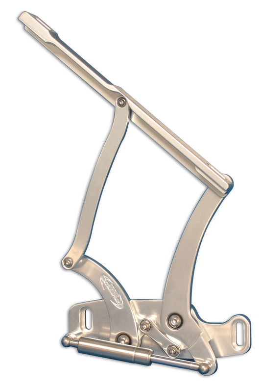 Hood Hinges, 1965-1967 Chevelle El Camino Billet Clear Anodized - PR