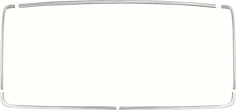 Molding, 1965-1966 Impala Caprice Back Glass Set 2 Door Hardtop