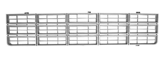 Grill, 1977-1979 Chevrolet Truck - Argent