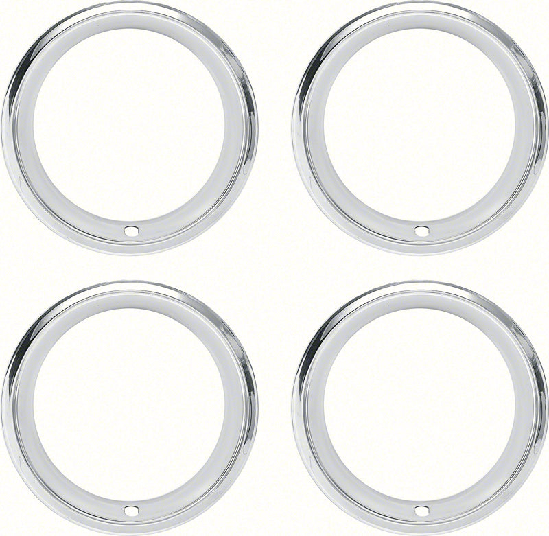 Trim Rings, 14X7 Stainless Steel Stepped Edge Set Of 4