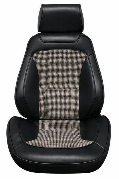 Assembled Seats, 1968 Camaro Touring II Deluxe Houndstooth Bucket - PR