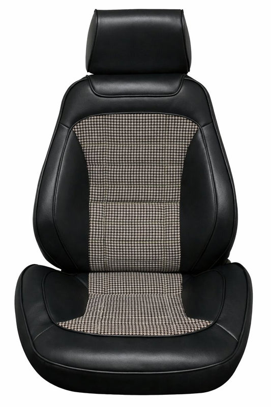 Assembled Seats, 1968 Camaro Touring II Deluxe Houndstooth Bucket - PR