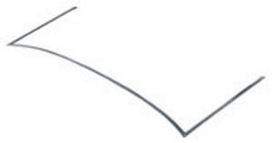 Molding, 1964-1965 Convertible Well