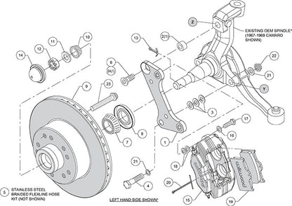 Wilwood Classic Series Dynalite Front Brake Kit 1964-1974 AFX