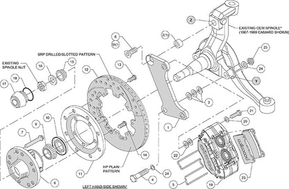 Wilwood Dynapro Dust-Boot Big Brake Front Brake Kit 1964-1974 AFX