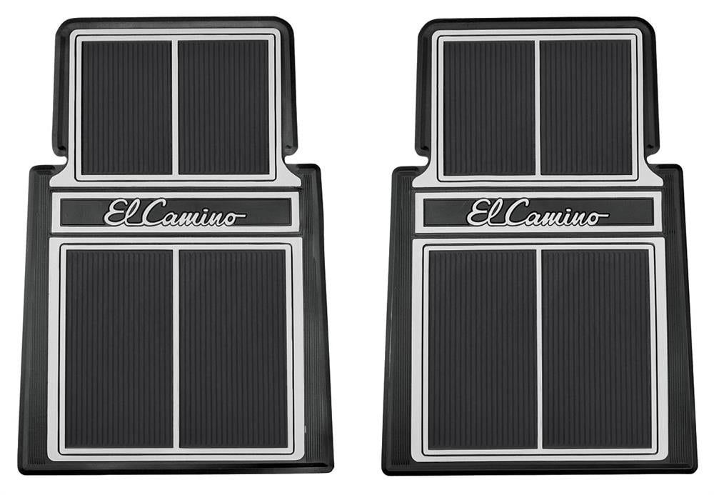 Floor Mats, El Camino With Script Lettering 2 Pc
