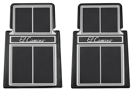 Floor Mats, El Camino With Script Lettering 2 Pc