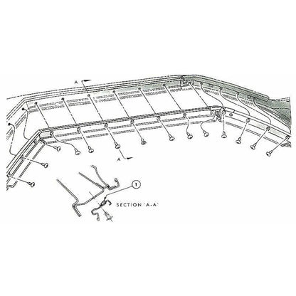 Screws, 1964-1972 GM Roof Rail Weatherstrip Retainer