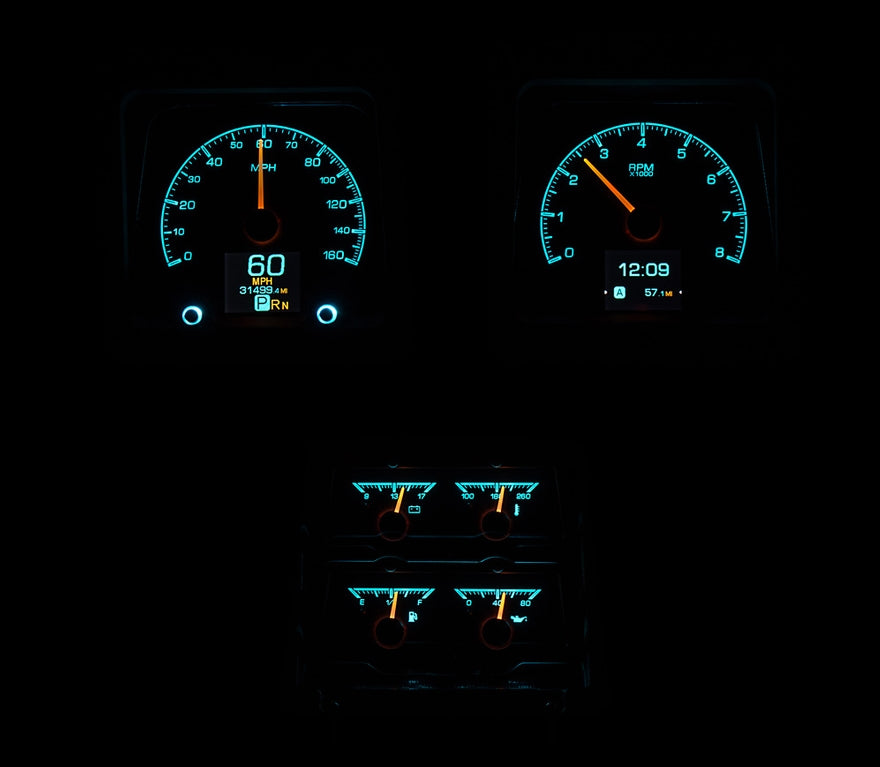 Dakota Digital Gauges, 1969 Camaro With Console Gauges HDX