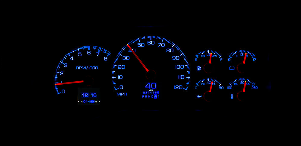 Dakota Digital Gauges, 1995-1998 Chevy GMC Truck 1995-2000 Blazer Suburban Tahoe Yukon Dakota Digital RTX