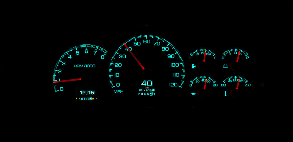 Dakota Digital Gauges, 1995-1998 Chevy GMC Truck 1995-2000 Blazer Suburban Tahoe Yukon Dakota Digital RTX