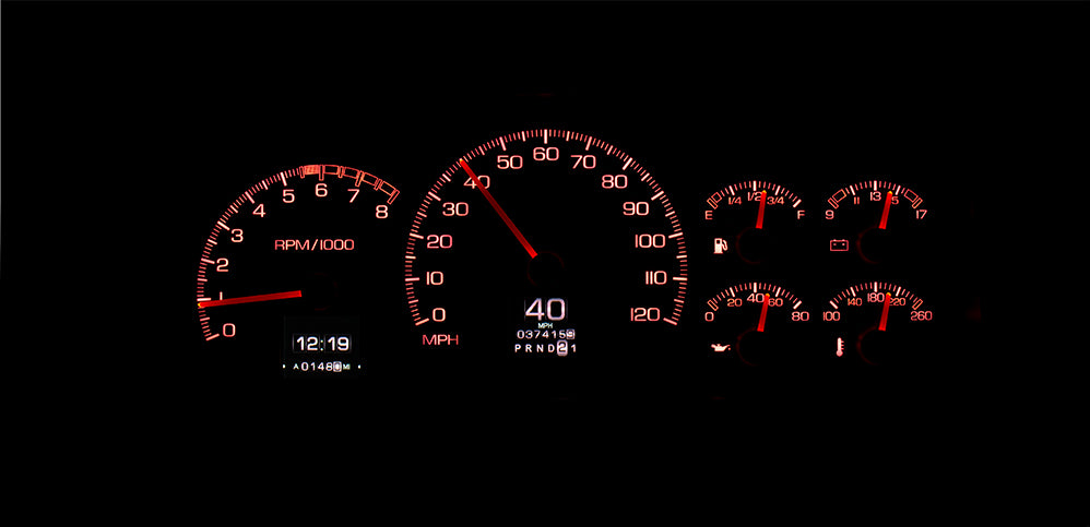 Dakota Digital Gauges, 1995-1998 Chevy GMC Truck 1995-2000 Blazer Suburban Tahoe Yukon Dakota Digital RTX