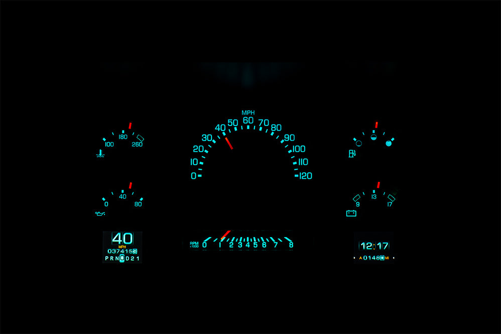 Dakota Digital Gauges, 1988-1991 Chevy GMC Truck Blazer Suburban Tahoe Yukon Dakota Digital RTX