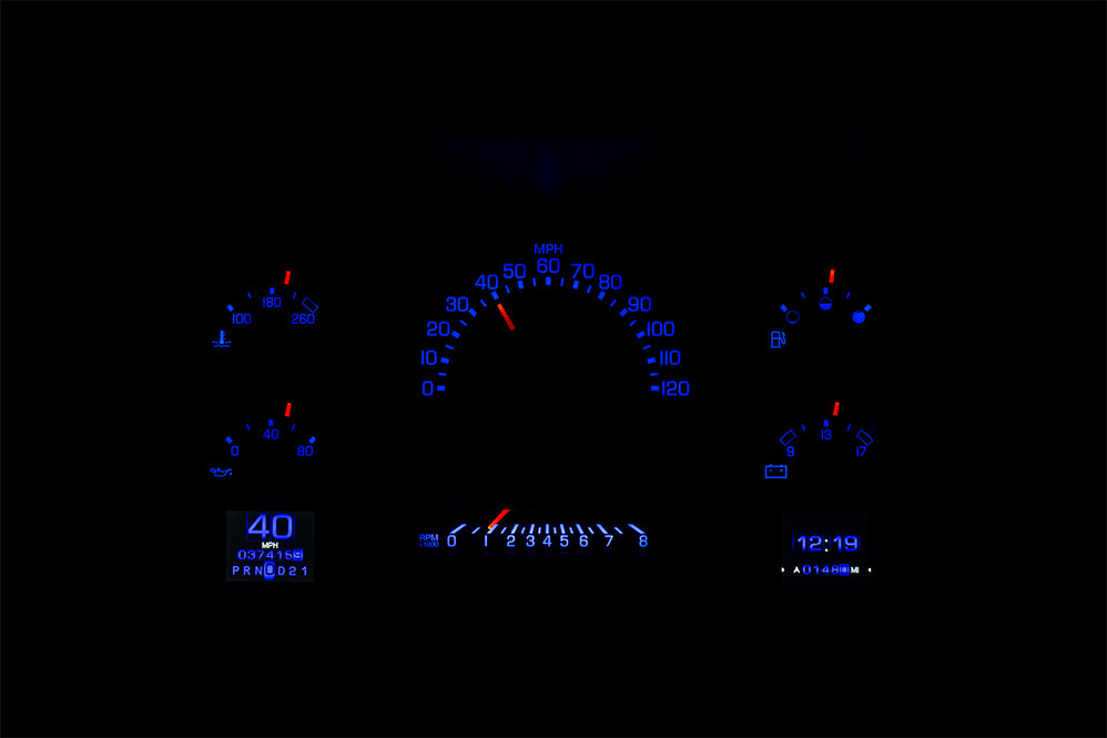 Dakota Digital Gauges, 1988-1991 Chevy GMC Truck Blazer Suburban Tahoe Yukon Dakota Digital RTX