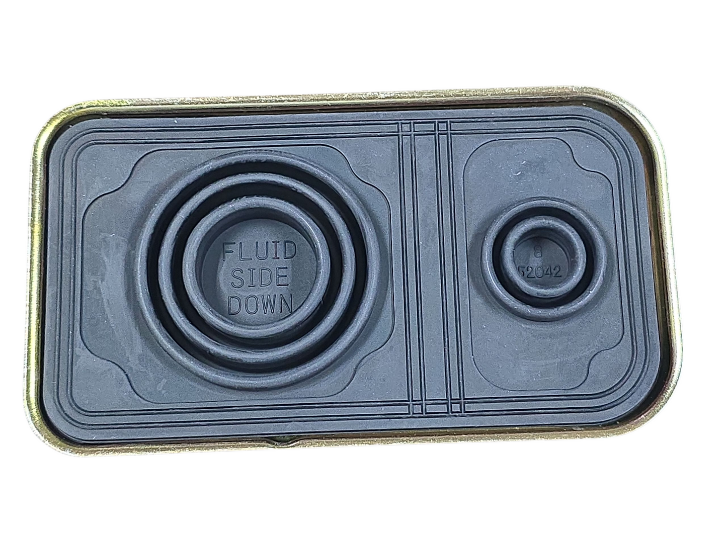 Lid, 1970-1974 Power Disc Brake Zinc Plated Master Cylinder Lid