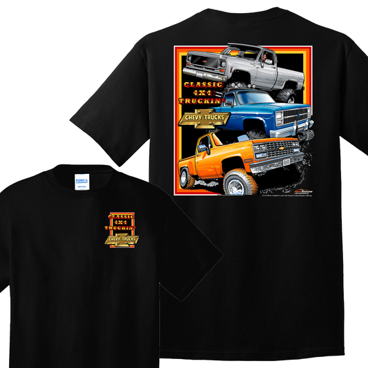 T-Shirt Square Body 4X4 - Black