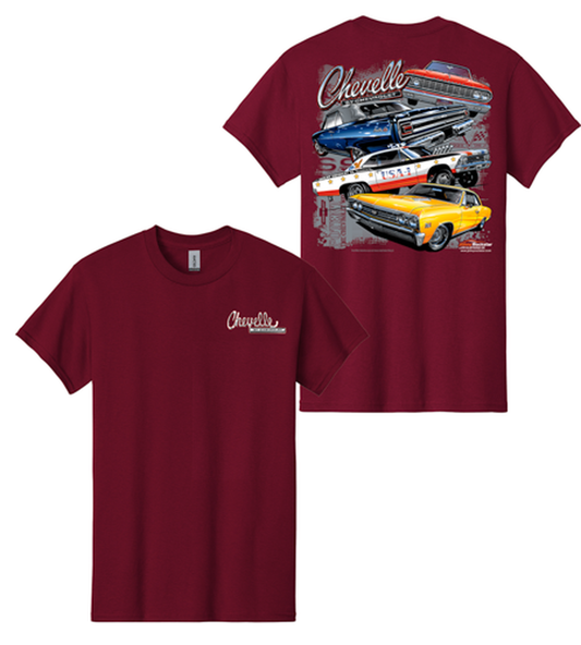 T-Shirt Early Generation Chevelle - Maroon